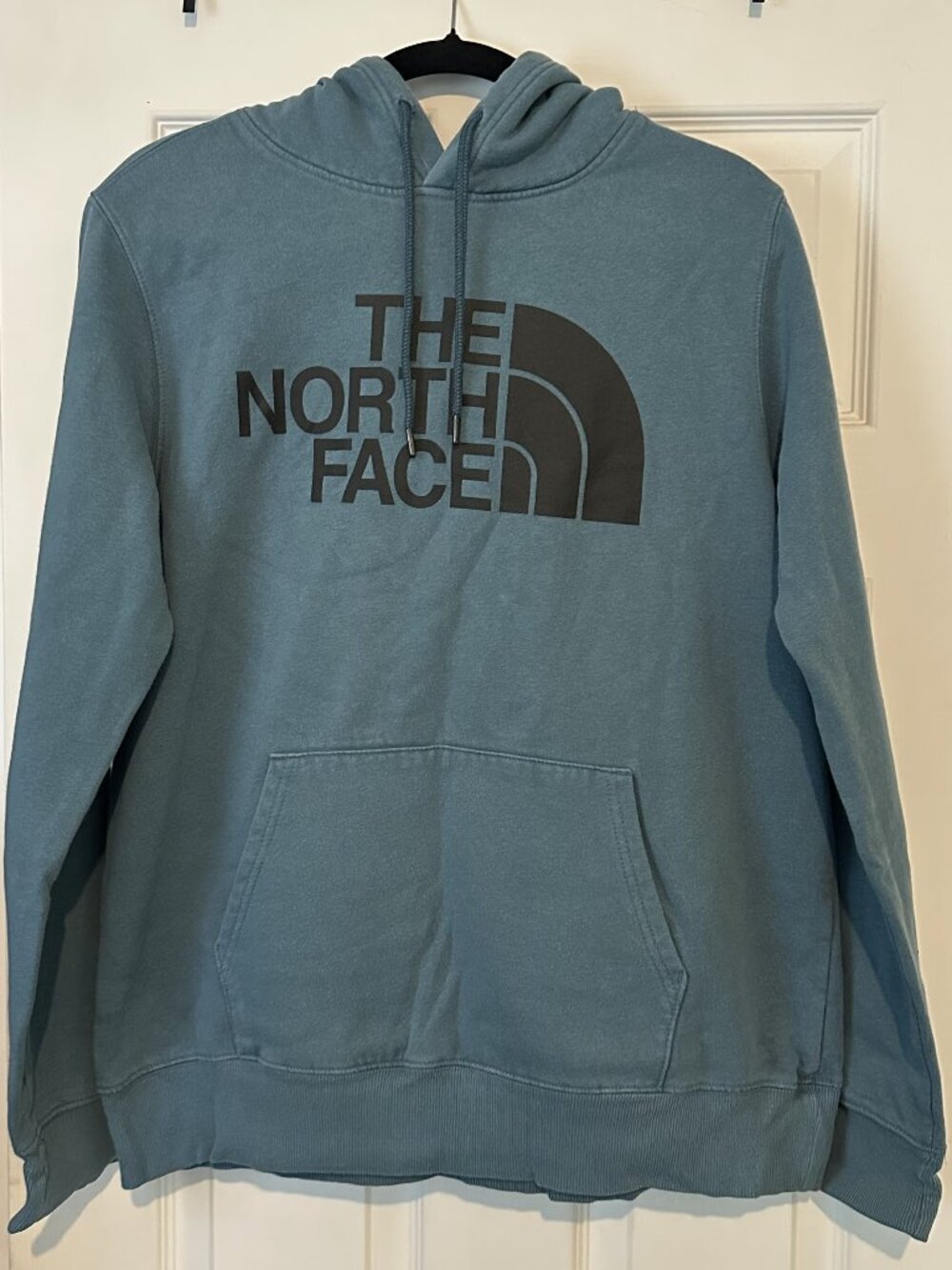The North Face Teal Pullover Hoodie with Black Logo